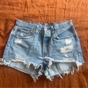 Levi's Distressed 501 Shorts, W30